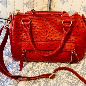 Steve Madden Vegan Ostrich Leather Handbag